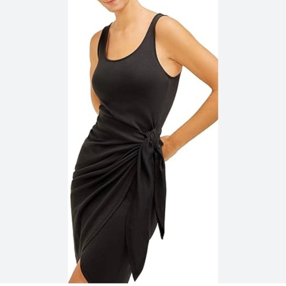 SHEIN Black Asymmetrical Sleeveless Dress NWOT